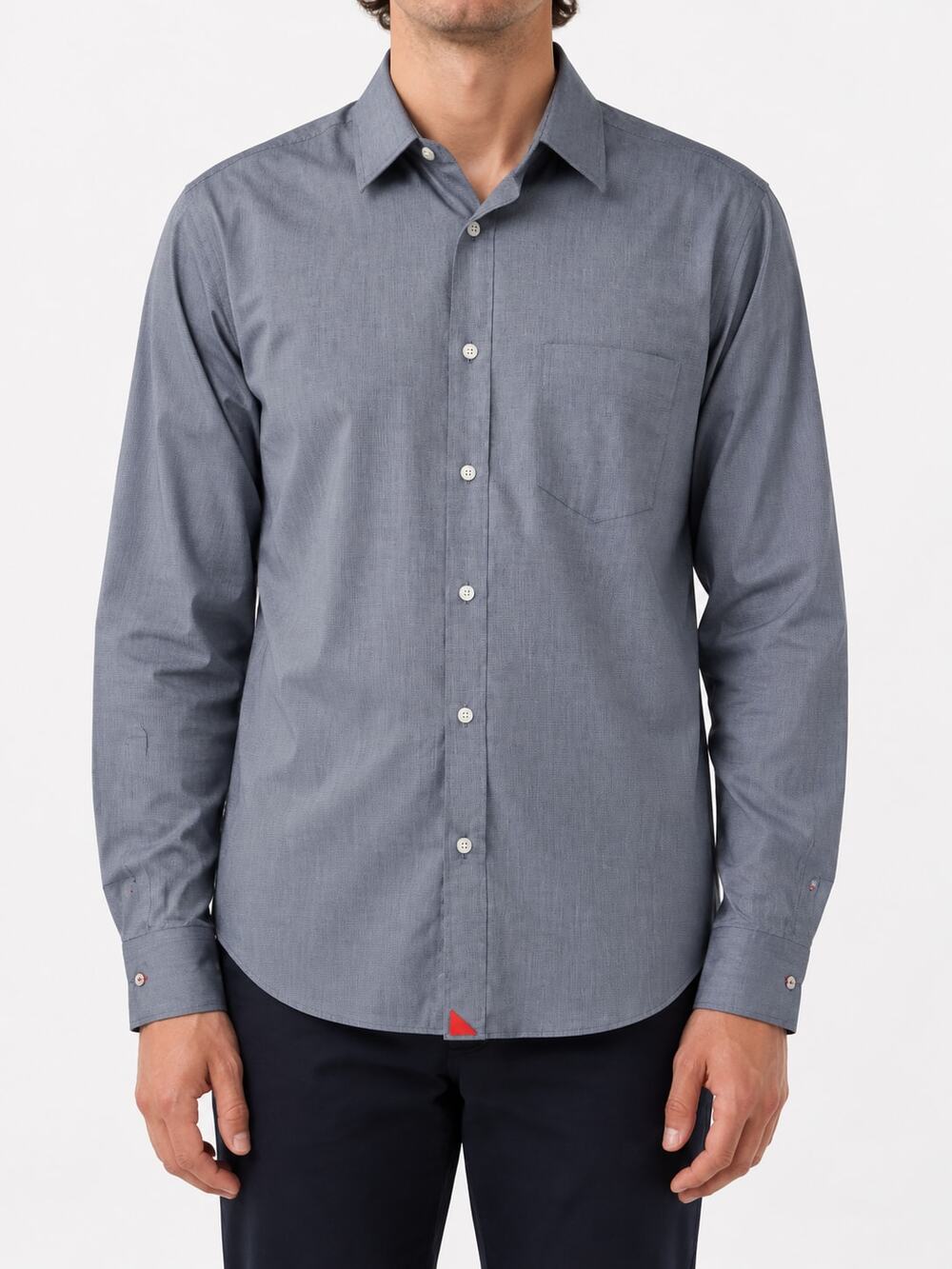 UNTUCKit Men's Slim Fit Wrinkle-Free 100% Cotton Micro-Check Shirt Medium Preppy